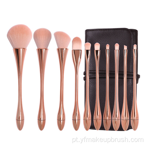 Rose Gold personalizado vegan maquiagem set 10pcs